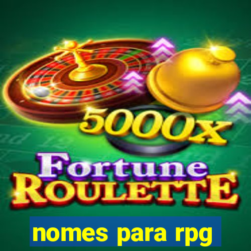 nomes para rpg